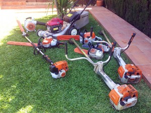 maquinas herramientas mantenimiento de jardines